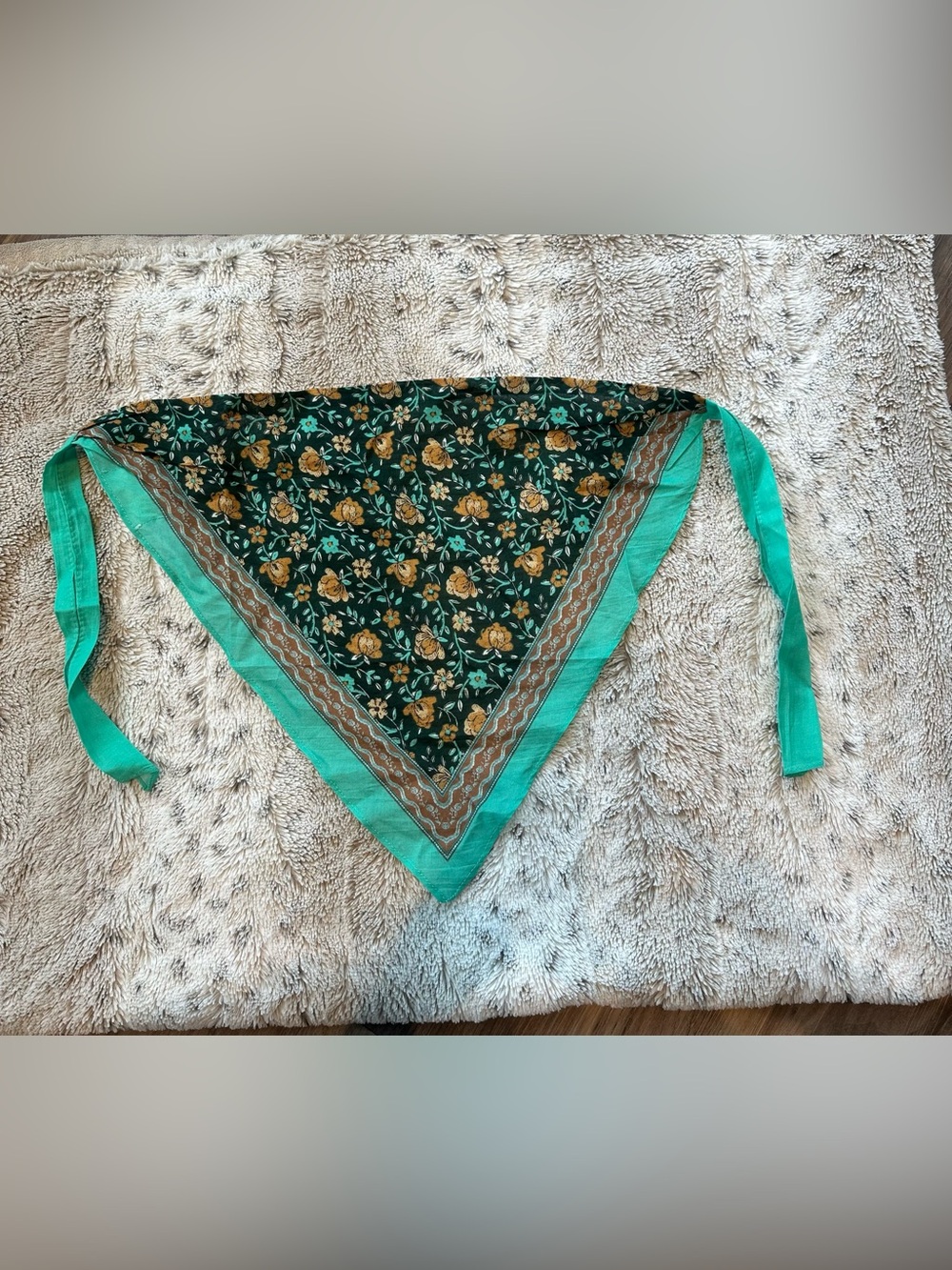 NWT Free People Floral Triangle Bandana Scarf